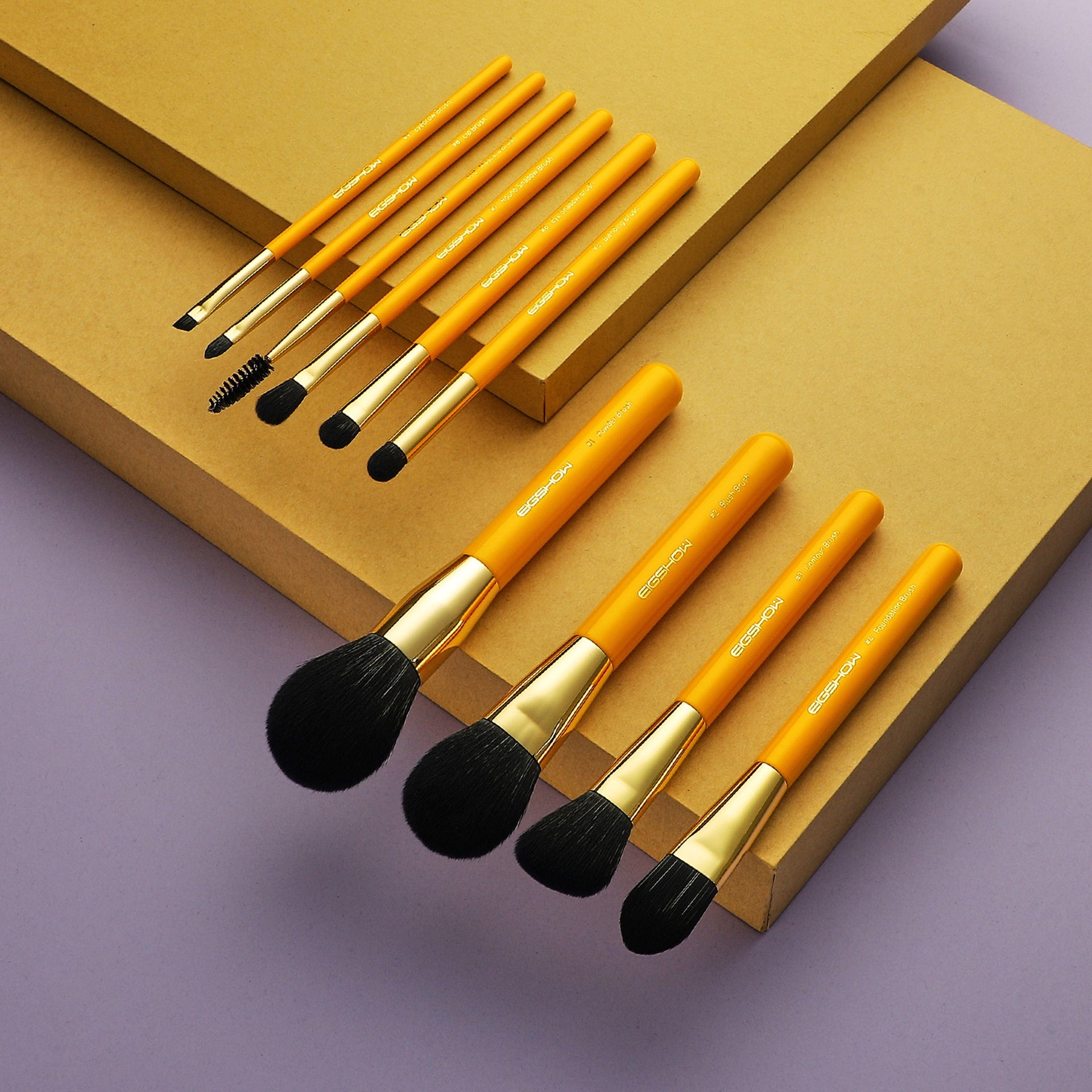 Into U Series, 10 PCS Premium Synthetic Kabuki Makeup Brush Set EIGSHOW Beauty