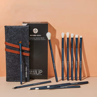 JADE SERIES - 11 PCS EYE BRUSH KIT - TOURMALINE BLUE
